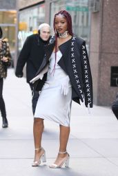 Keke Palmer is Looking All Stylish - Leaving a Building in Midtown New York 12/15/ 2016
