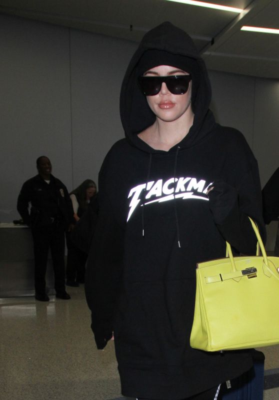 Khloe Kardashian - Arriving on a Flight at LAX Airport in LA 12/23/ 2016