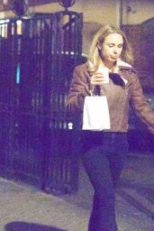 Kimberley Garner - Taking Her Dog For a Walk in London 12/27/ 2016