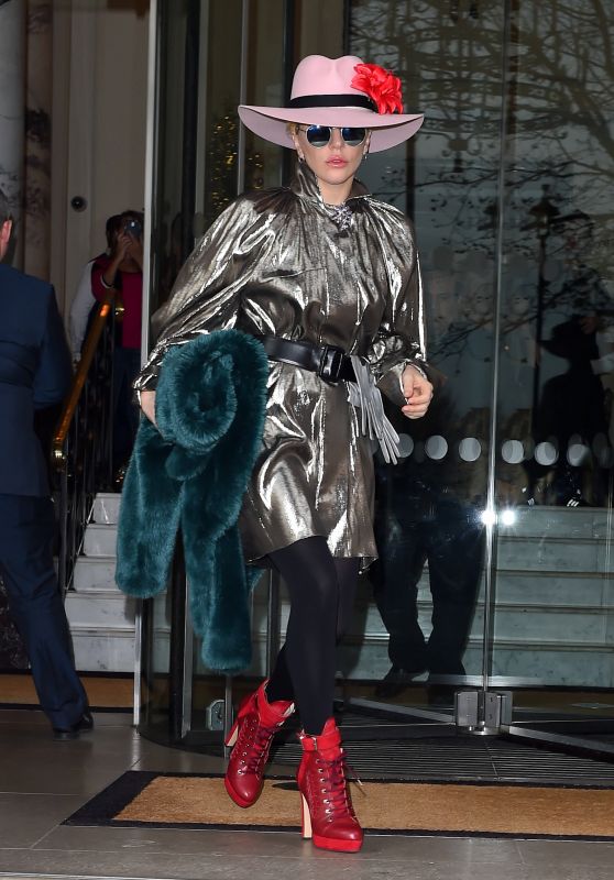 Lady Gaga - Leaving Her Hotel in London, UK 12/7/ 2016
