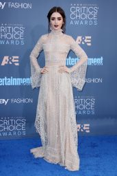 Lily Collins – 2016 Critics’ Choice Awards in Santa Monica 12/11/ 2016