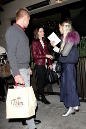 Lily Collins - Leaving The Palm in Beverly Hills 12/15/ 2016 