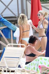 Lottie Moss & Jess Woolley Bikini Pics - Beach in Barbados 12/8/ 2016