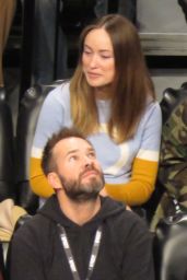 Olivia Wilde - Cheers for the Brooklyn Nets vs. Golden State Warriors in NY 12/22/ 2016