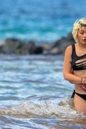 Paris Jackson in a Bikini on a Beach in Maui, December 2016 