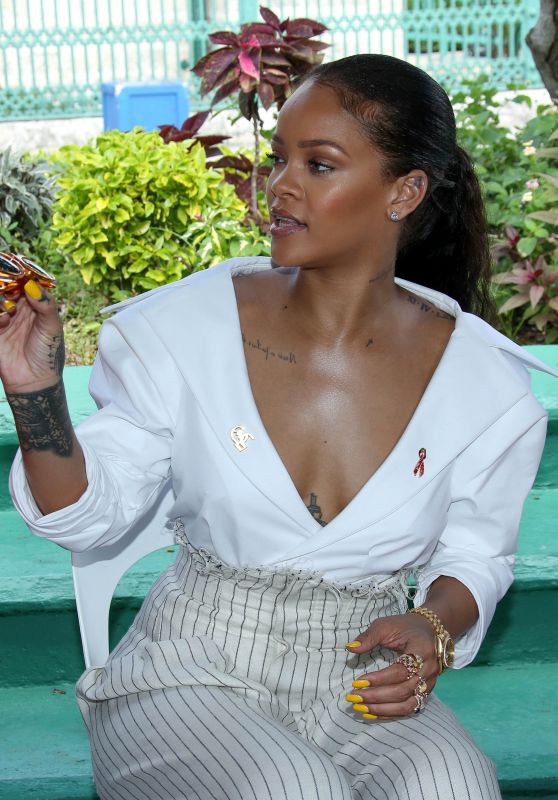 Rihanna - Taking HIV Test in Bridgetown Barbados 12/1/ 2016