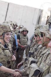 Scarlett Johansson - USO Visit at Forward Operating Base Gamberi in ...