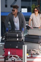 Shanina Shaik and Her Fiance DJ Ruckus Arrive into Melbourne Airport 12/21/ 2016
