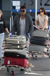Shanina Shaik and Her Fiance DJ Ruckus Arrive into Melbourne Airport 12/21/ 2016