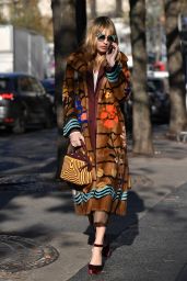 Sveva Alviti Street Fashion - Out in Paris, November 2016