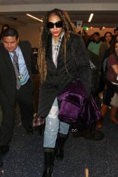 Towanda Braxton Arrives at LAX Airport in Los Angeles 12/20/ 2016
