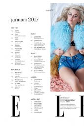Zara Larsson - Elle Magazine Sweden January 2017 Issue