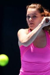Agnieszka Radwanska - Practice Session Ahead of AO Tennis Tournament in Melbourne, Australia 1/15/ 2017