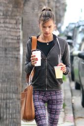 Alessandra Ambrosio - Leaving a Yoga Class in Brentwood 1/16/ 2017 