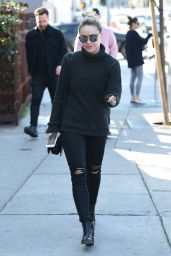 Ashley Benson - Looks Sharp in Black Jeans And Sweater, Los Angeles 1/26/ 2017
