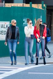 Bella Hadid, Gigi Hadid and Yolanda Hadid - Out in Manhattan 1/29/ 2017