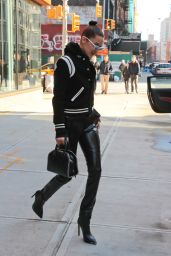 Bella Hadid Urban Style - Out in New York City 01/15/ 2017