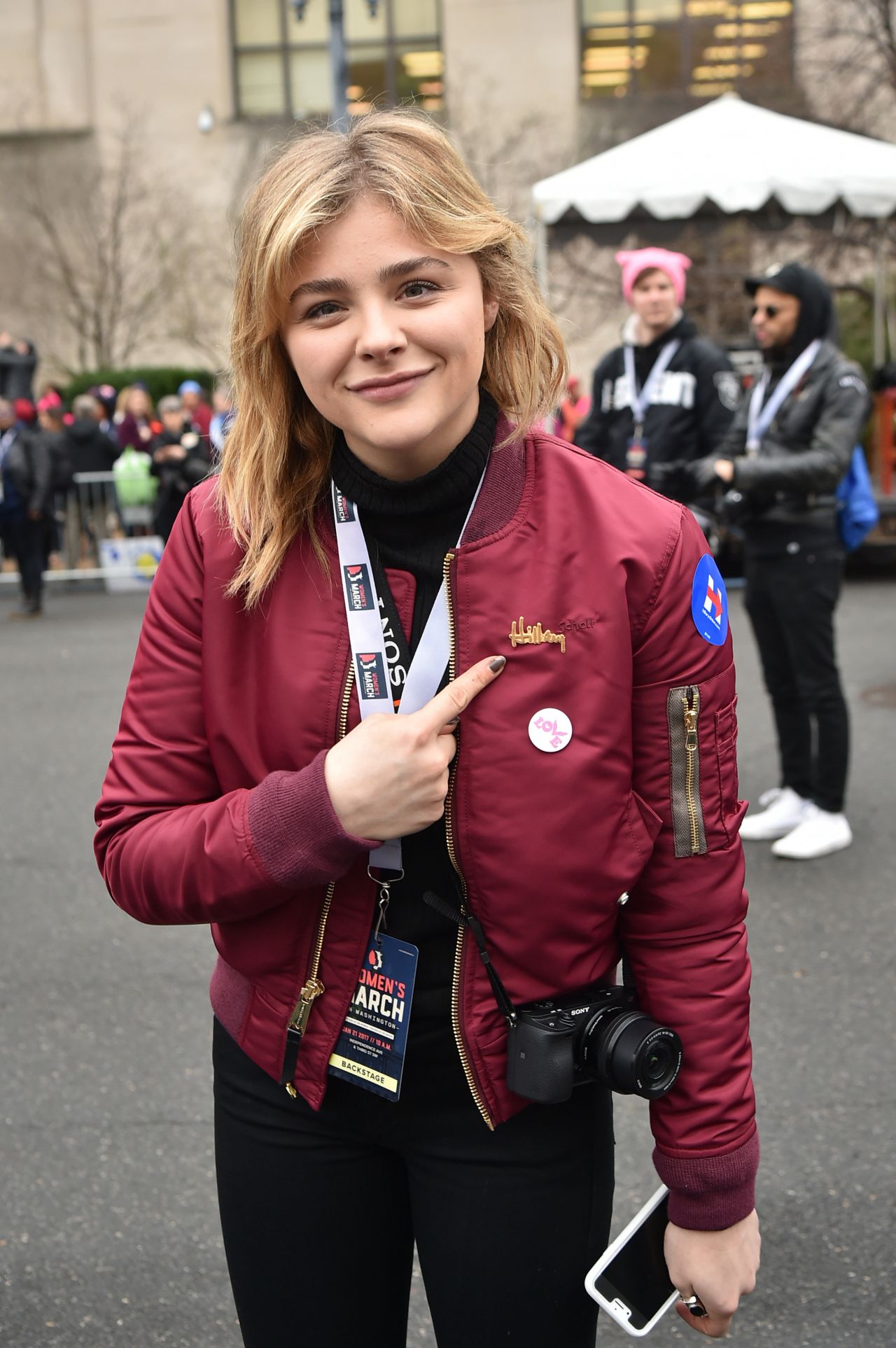 Chloe Moretz women’s march in DC