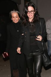 Courteney Cox at Craigs Restaurant in West Hollywood 1/12/ 2017 