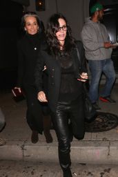 Courteney Cox at Craigs Restaurant in West Hollywood 1/12/ 2017 