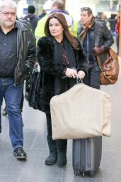 Debbie Rush - Arriving At Train Station in Manchester 1/25/ 2017