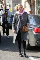 Diane Kruger - Finishes Lunch by Alfred Coffee & Kitchen in West Hollywood 1/11/ 2017