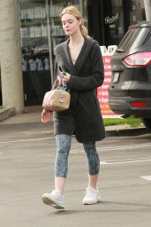 Elle Fanning - Leaving Her Workout in Los Angeles 1/18/ 2017 