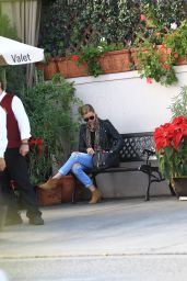 Emily VanCamp Has Lunch at Il Pastaio in Beverly Hills 1/11/ 2017
