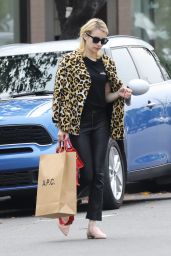 Emma Roberts  is Looking All Stylish - Shopping at A.P.C Store in Los Angeles 1/4/ 2017 