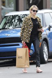 Emma Roberts  is Looking All Stylish - Shopping at A.P.C Store in Los Angeles 1/4/ 2017 