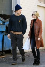 Emma Roberts - Lunch With Evan Peters at Porto Villa in Beverly Hills 1/24/ 2017