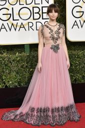 Felicity Jones – Golden Globe Awards in Beverly Hills 01/08/ 2017