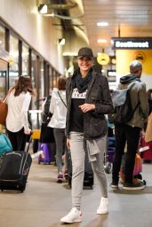Gal Gadot Travel Outfit - LAX Airport in LA 1/6/ 2017 