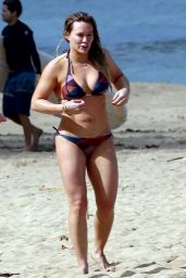 Hilary Duff in Bikini at a Beach in Hanalei, Hawaii 01/01/ 2017