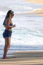 Hilary Duff in Bikini Top at a Beach in Hawaii 1/2/ 2017 