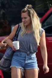 Hilary Duff in Jeans Shorts - Out and About on the Island of Kauai 12/31/ 2016 