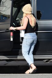 Hilary Duff in Ripped Jeans - Shopping in Studio City 1/6/ 2017 