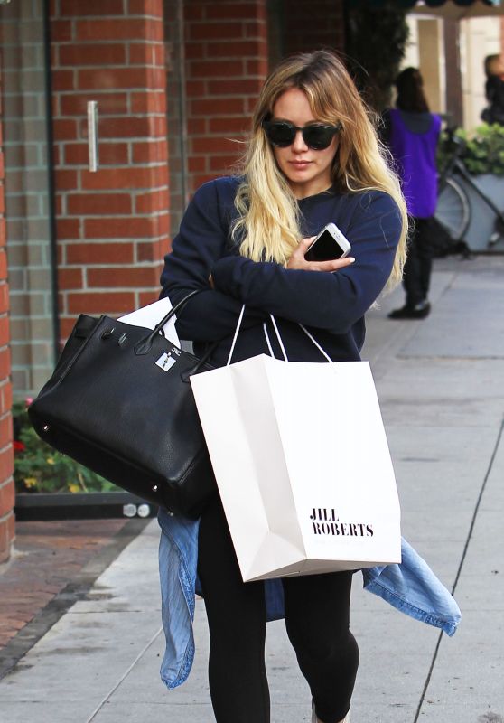 Hilary Duff - Shopping in Beverly Hills 1/11/ 2017