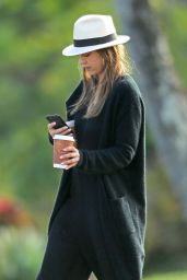 Jessica Alba With a Morning Coffee in Kauai 01/01/ 2017