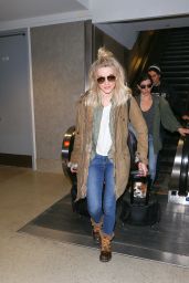 Julianne Hough Travel Outfit - LAX Airport in Los Angeles 1/4/ 2017 