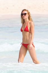 Kate Bosworth in Red Bikini on the Beach in Mexico 12/29/ 2016