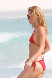 Kate Bosworth in Red Bikini on the Beach in Mexico 12/29/ 2016