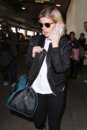 Kate Mara Travel Outfit - Arriving at Los Angeles International Airport 1/16/ 2017