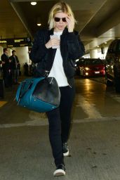 Kate Mara Travel Outfit - Arriving at Los Angeles International Airport 1/16/ 2017