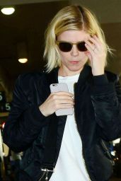 Kate Mara Travel Outfit - Arriving at Los Angeles International Airport 1/16/ 2017
