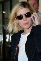 Kate Mara Travel Outfit - Arriving at Los Angeles International Airport 1/16/ 2017