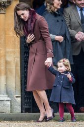 Kate Middleton - Arrives at Christmas Day Church Service at St Mark