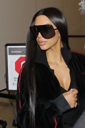 Kim Kardashian - Taking a Flight Out of LAX Airport Los Angeles 1/11/ 2017