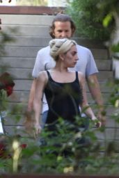 Lady Gaga Visit to Bradley Cooper