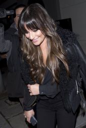 Lea Michele - Leaving Dinner at 